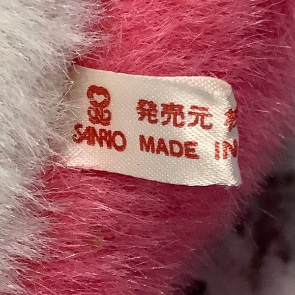 Vintage Sanrio 9” tall Pink Plush Stuffed Seal Sealion w/ mini sailor hat - Picture 7 of 11